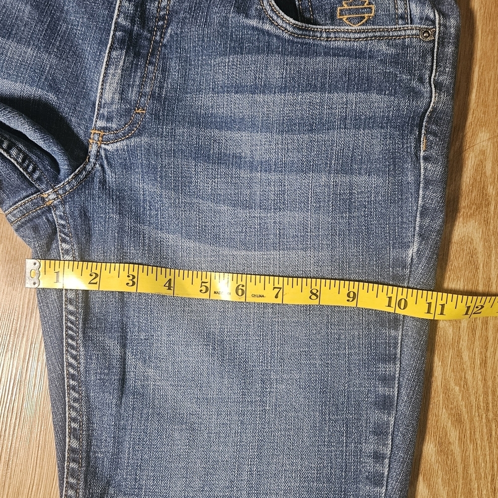 Harley-Davidson Blue Denim Jeans As a Woman - Picture 5 of 9